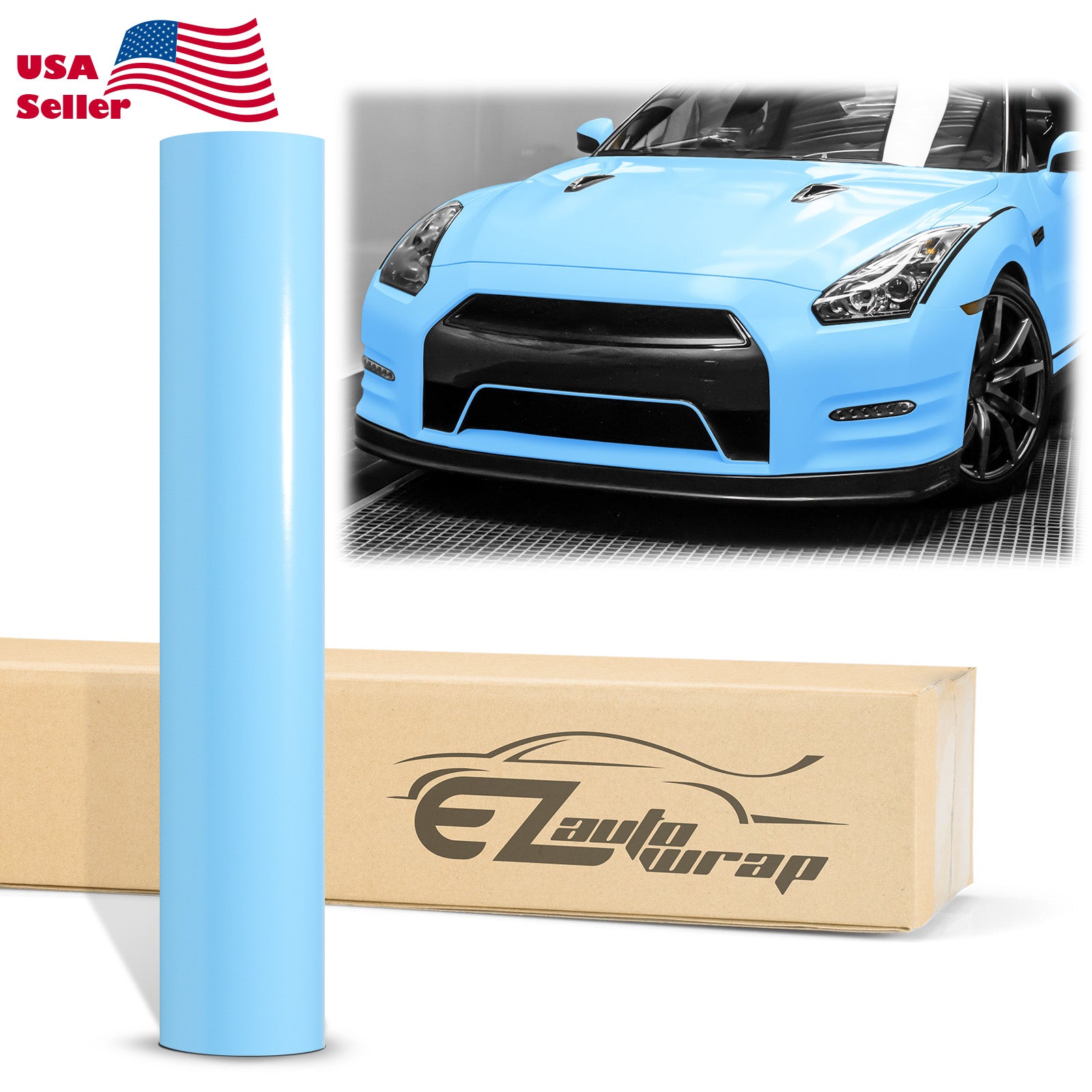 EZAUTOWRAP Blue Night Reflective Vinyl Wrap Sticker Decal Graphic Sign Self  Adhesive Film Roll For Car Vehicle Boat Truck Trailer RV Motorcycle Bike  Road Sign Party Club Decoration 