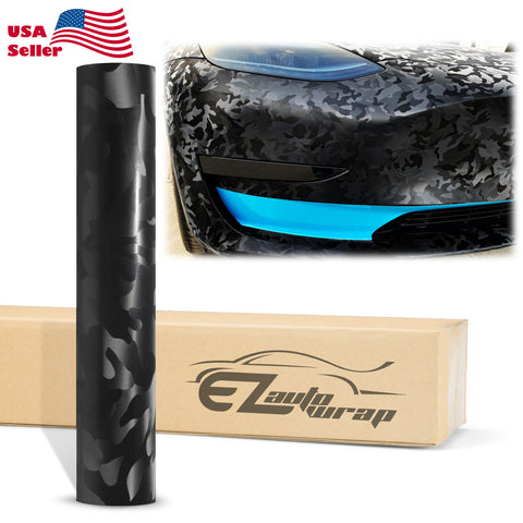 Camouflage Shadow Black Vinyl Wrap
