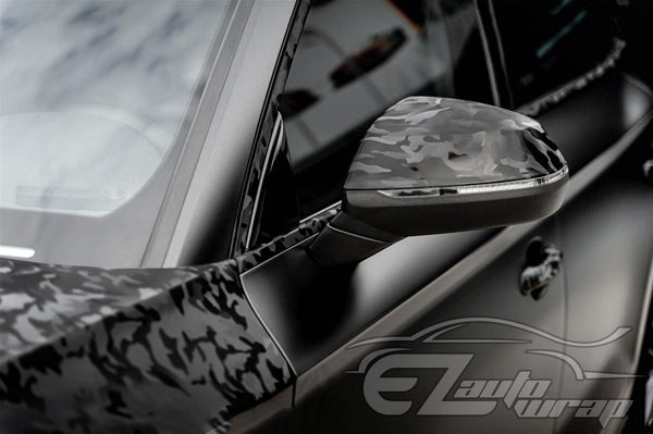 Camouflage Shadow Black Vinyl Wrap