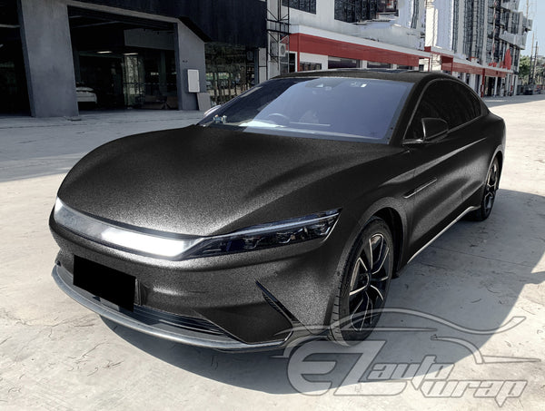Heavy Metal Diamond Satin Graphite Gray Vinyl Wrap