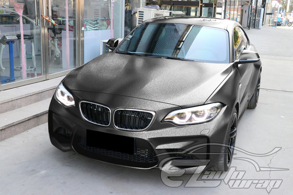 Heavy Metal Diamond Satin Graphite Gray Vinyl Wrap