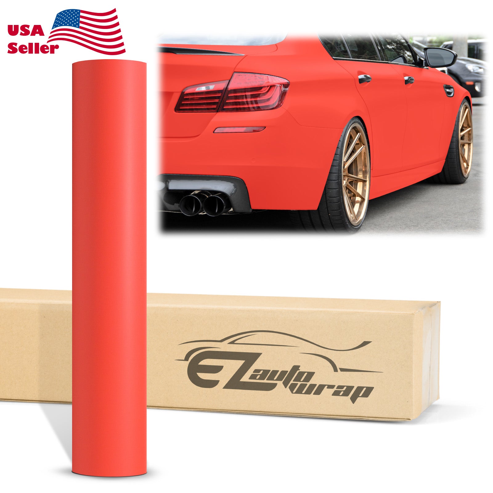Ultra Matte Flat Red Vinyl Wrap