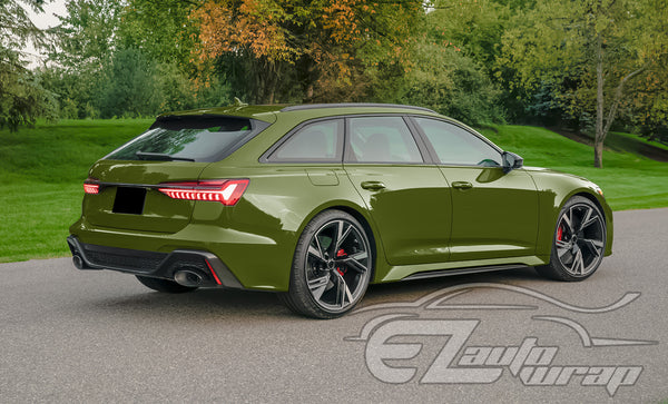 High Gloss Combat Green Vinyl Wrap