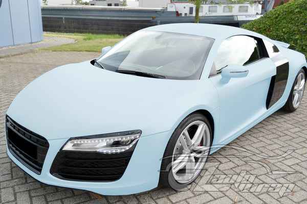 Ultra Matte Flat Ice Blue Vinyl Wrap