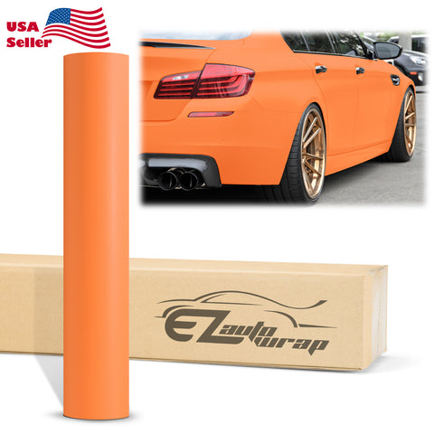 Ultra Matte Flat Flame Orange Vinyl Wrap