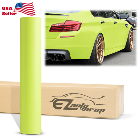 Ultra Matte Flat Acid Lime Vinyl Wrap