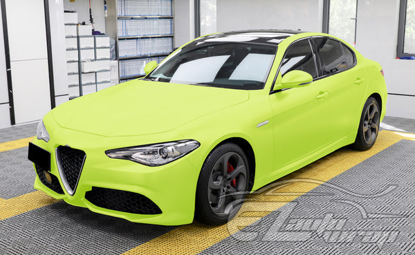 Ultra Matte Flat Acid Lime Vinyl Wrap