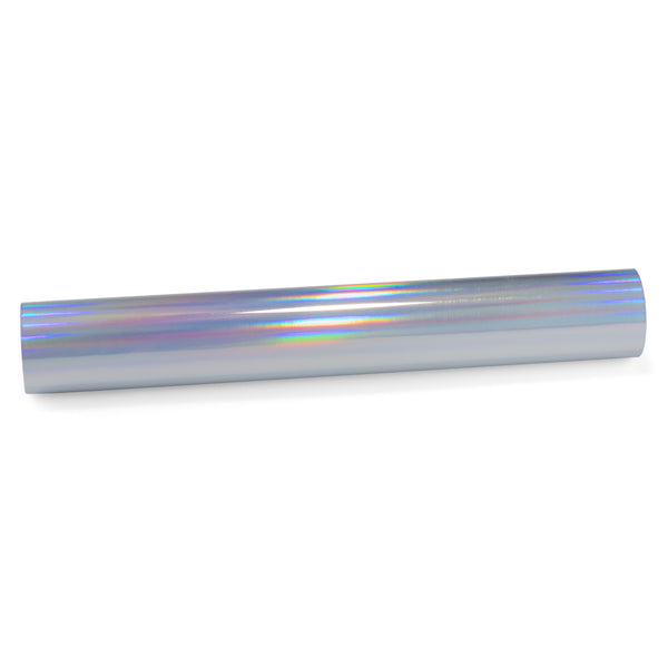 Holographic Silver Rainbow Vinyl Wrap