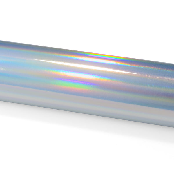 Holographic Silver Rainbow Vinyl Wrap