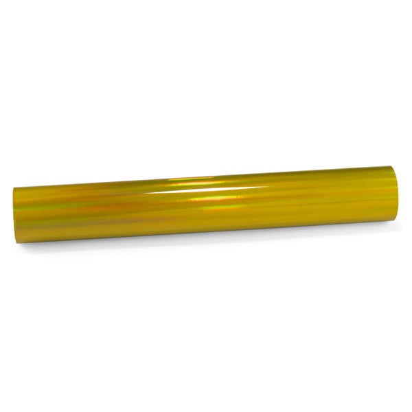 Holographic Yellow Rainbow Vinyl Wrap