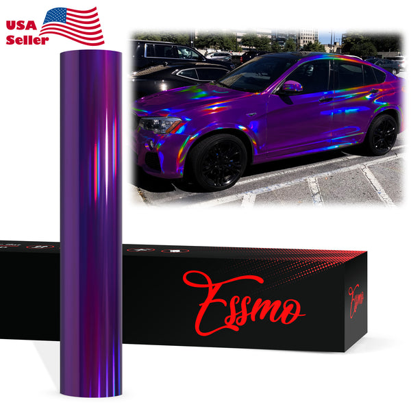 PET Holographic Purple Vinyl Wrap