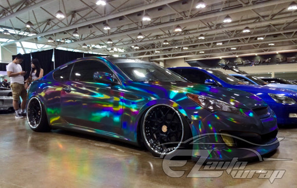 Holographic Black Rainbow Vinyl Wrap