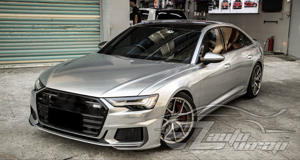 Liquid Metallic Chrome Silver Vinyl Wrap