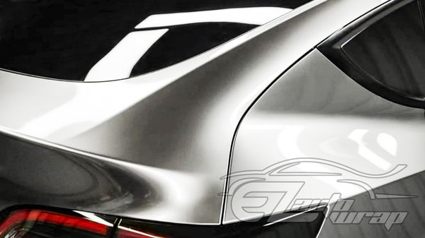 Liquid Metallic Chrome Silver Vinyl Wrap