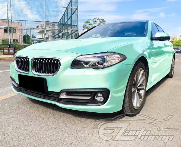 Laser Flip Gloss Teal Metallic Psychedelic Rainbow Holographic Vinyl Wrap
