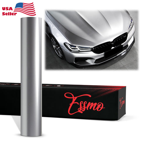 PET Super Gloss Metallic GT Silver Vinyl Wrap