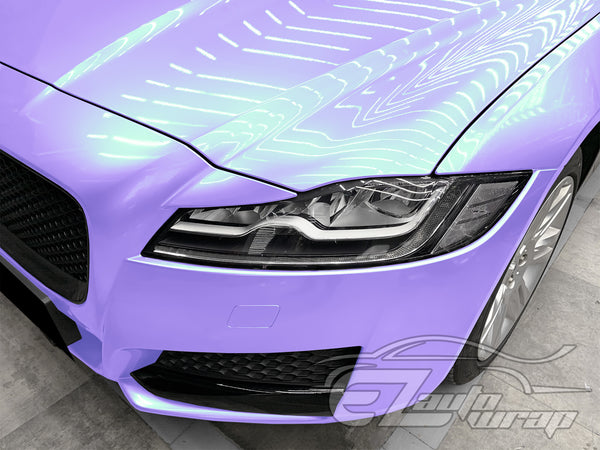 Galaxy Dust Gloss Violet Green Color Shift Vinyl Wrap