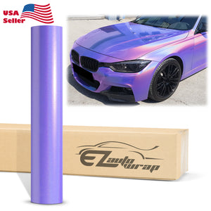 Laser Flip Gloss Purple Metallic Psychedelic Rainbow Holographic Vinyl Wrap