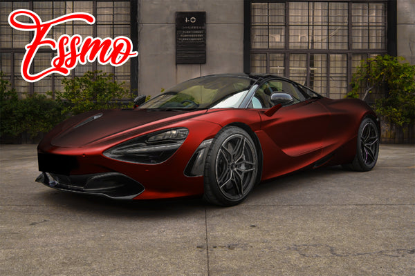 PET Romance Chrome Burgundy Vinyl Wrap