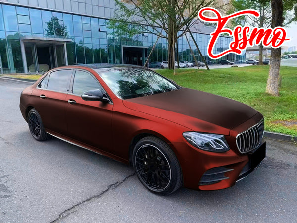 PET Romance Chrome Burgundy Vinyl Wrap