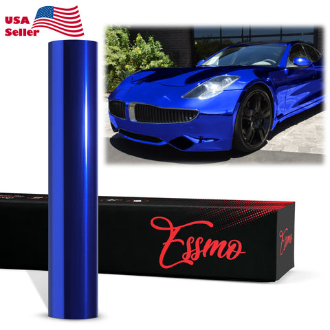 PET Chrome Roayl Blue Vinyl Wrap