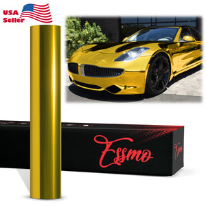 PET Chrome Gold Vinyl Wrap