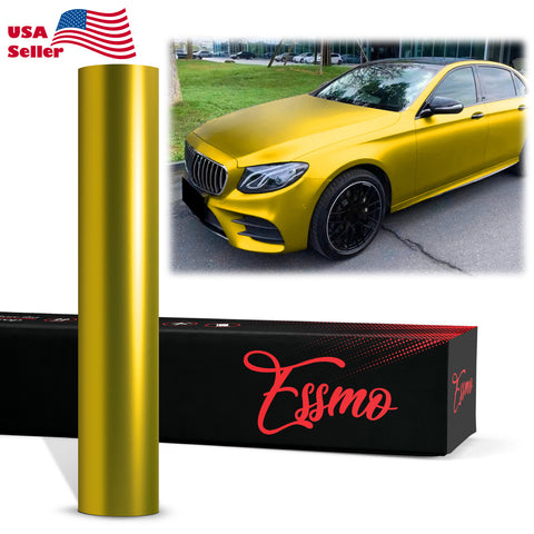 PET Romance Chrome Gold Vinyl Wrap