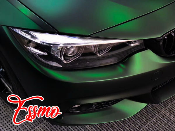 PET Romance Chrome Venom Green Vinyl Wrap