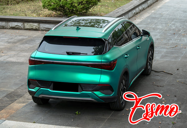 PET Romance Chrome Teal Vinyl Wrap