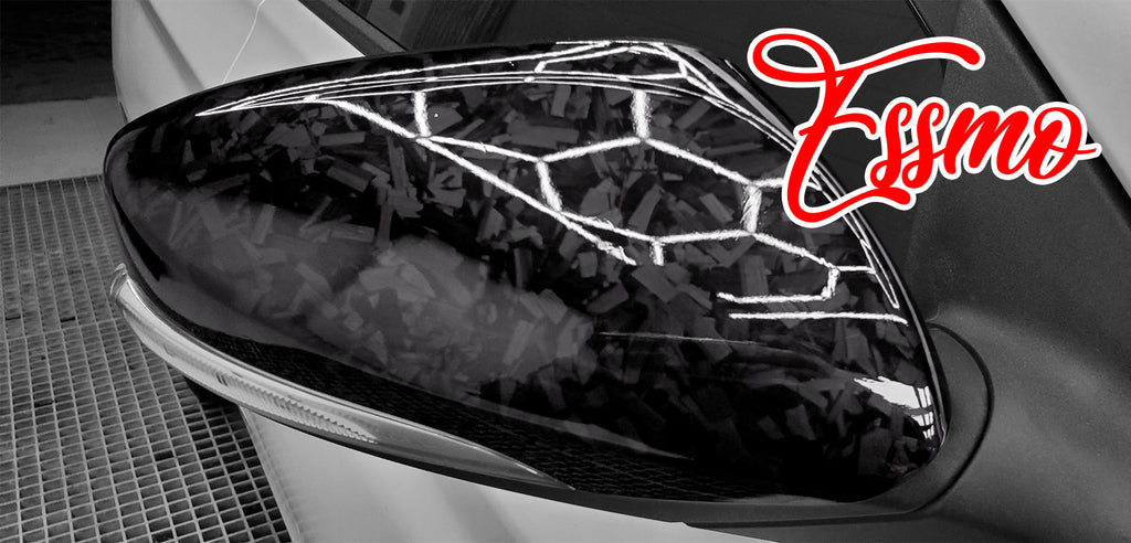 PET Marble Forged Gloss Carbon Fiber Textured Black Vinyl Wrap – EzAuto Wrap