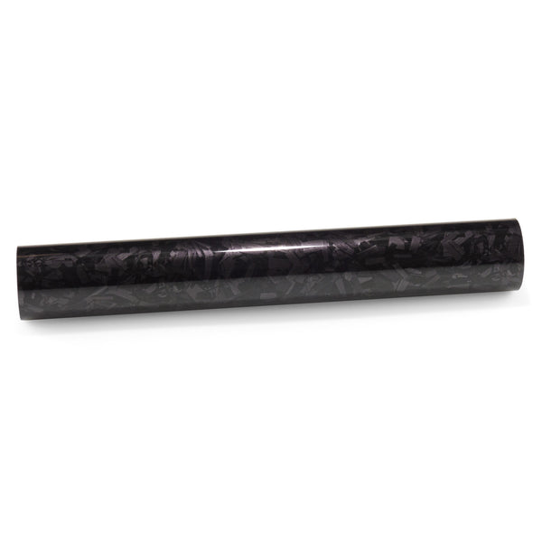 PET Marble Forged Gloss Carbon Fiber Textured Black Vinyl Wrap