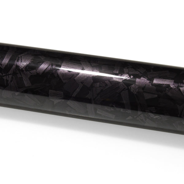 PET Marble Forged Gloss Carbon Fiber Textured Black Vinyl Wrap