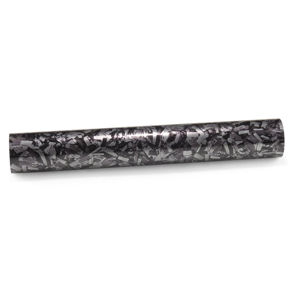 PET Marble Forged Gloss Carbon Fiber Textured Silver Vinyl Wrap