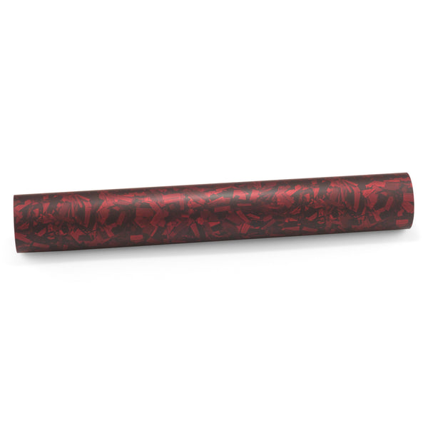 PET Marble Forged Matte Carbon Fiber Textured Red Vinyl Wrap