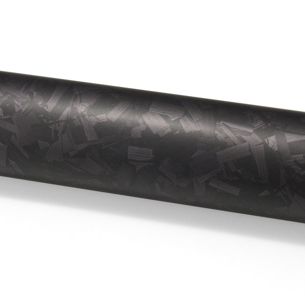 PET Marble Forged Matte Carbon Fiber Textured Black Vinyl Wrap