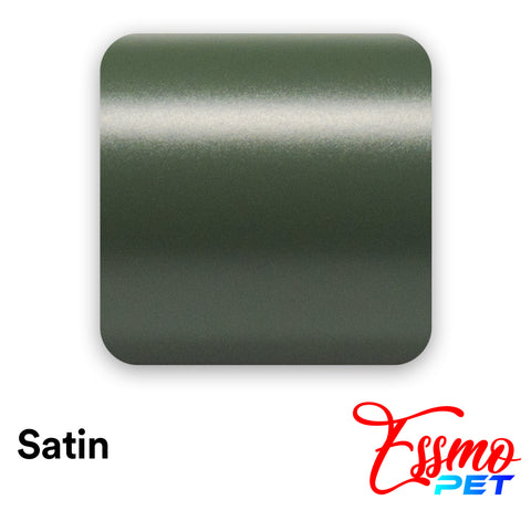 PET Satin Army Green Vinyl Wrap