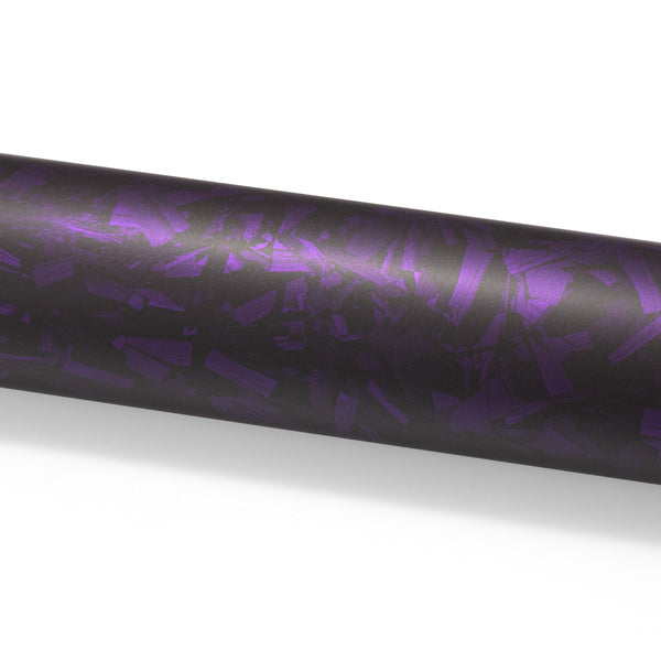 PET Marble Forged Matte Carbon Fiber Textured Royal Purple Vinyl Wrap