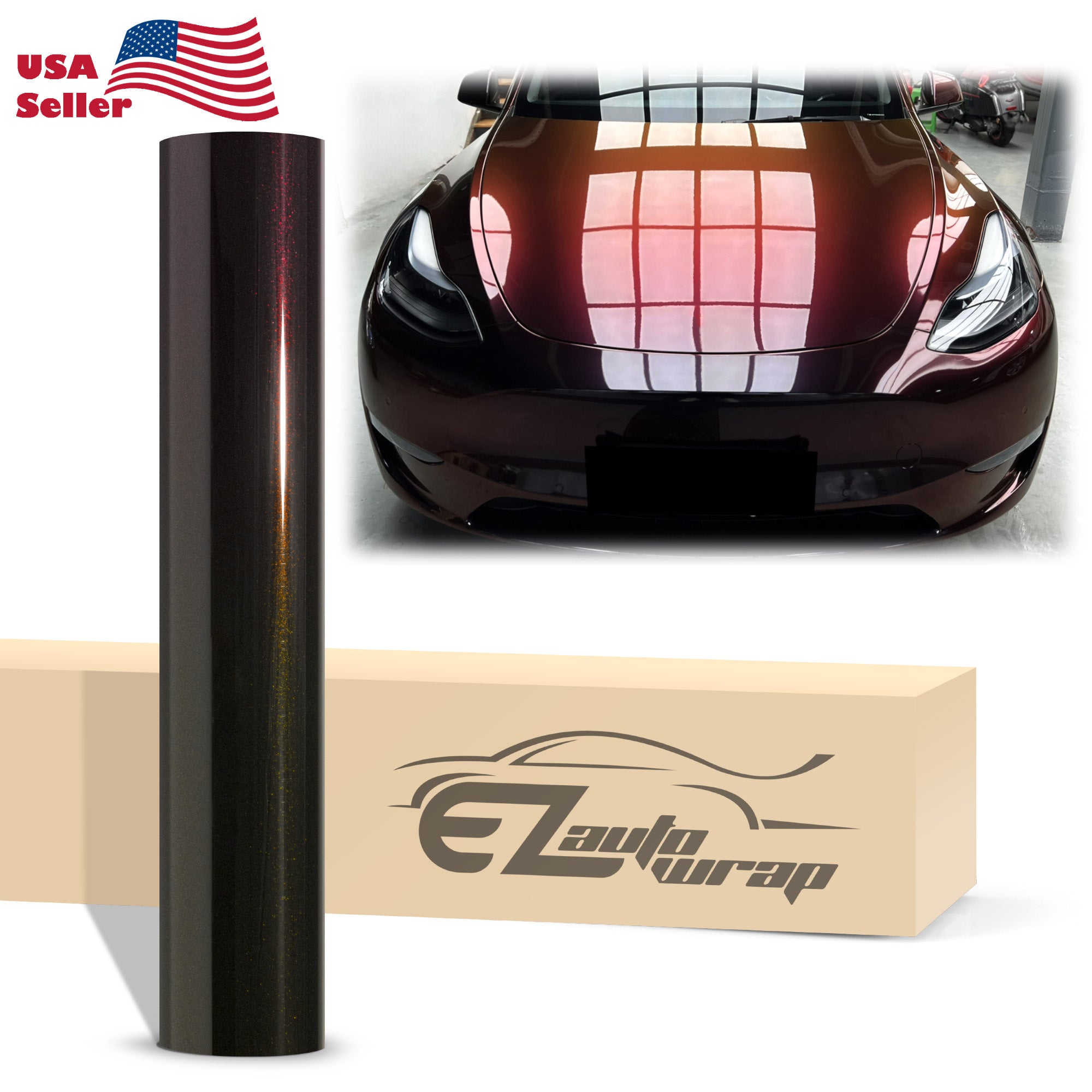 Galaxy Dust Gloss Black Cherry Color Shift Vinyl Wrap