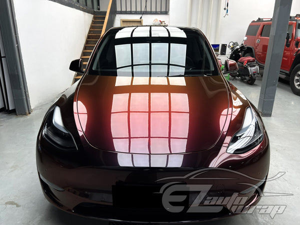 Galaxy Dust Gloss Black Cherry Color Shift Vinyl Wrap