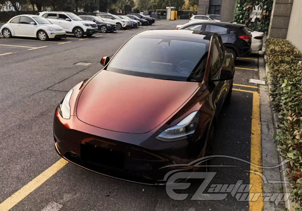 Galaxy Dust Gloss Black Cherry Color Shift Vinyl Wrap