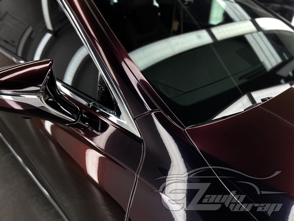 Galaxy Dust Gloss Black Cherry Color Shift Vinyl Wrap