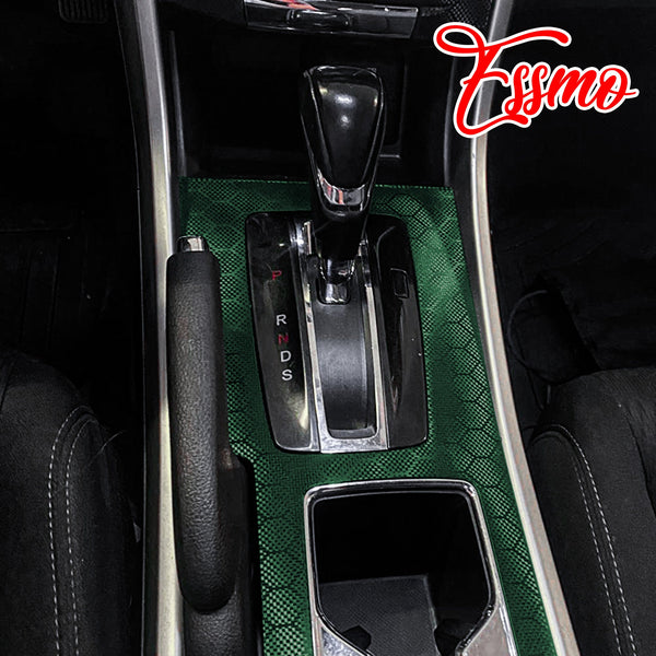 PET Honeycomb Carbon Fiber Satin Venom Green Hex Vinyl Wrap