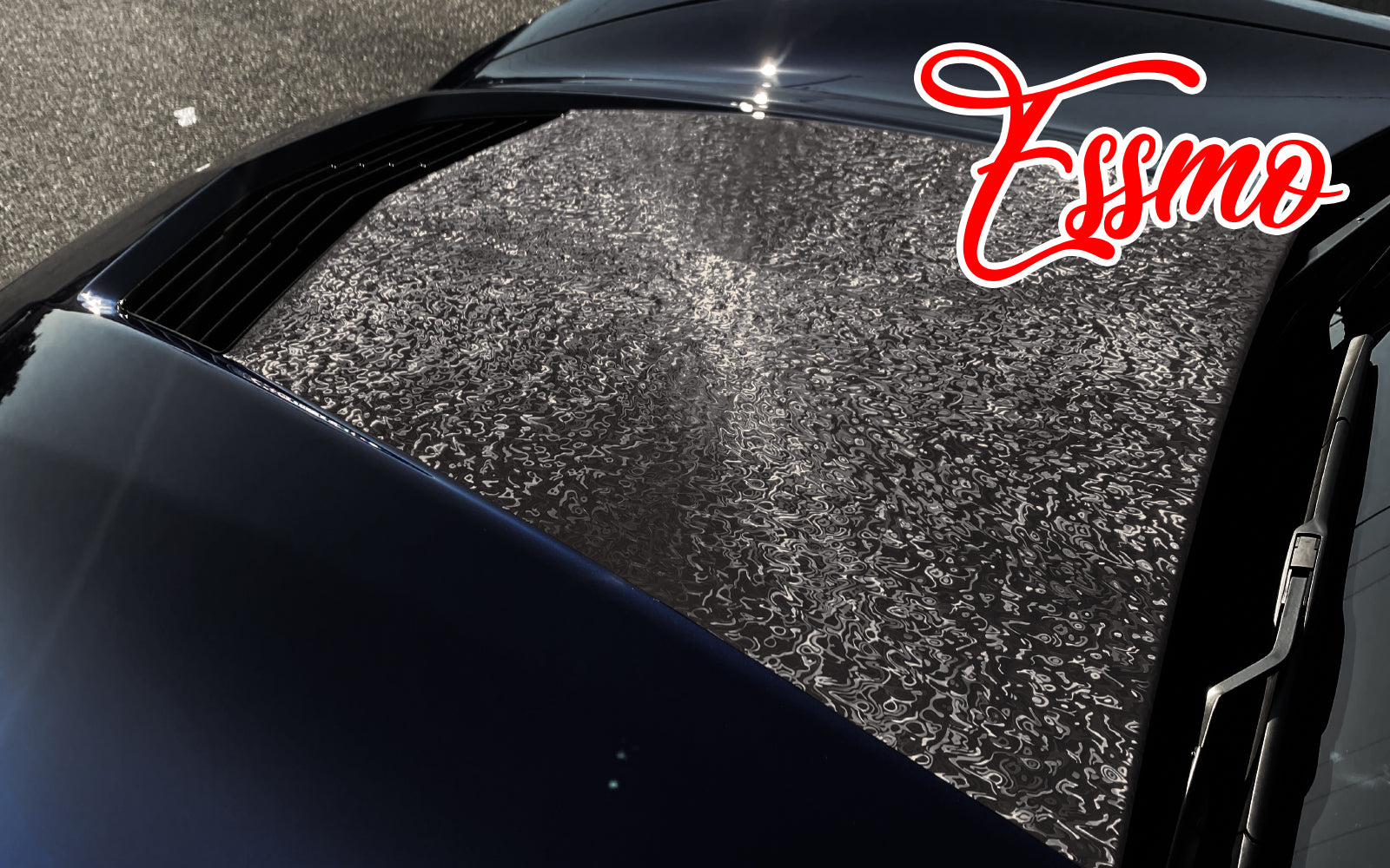 PET Damascus Forges Satin Black Vinyl Wrap – EzAuto Wrap