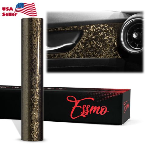 PET Damascus Forged Gloss Titanium Vinyl Wrap