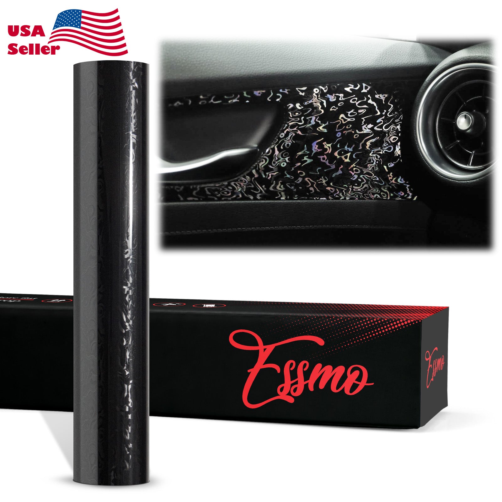 Gloss Black Damascus Carbon Car Vinyl Wrap PET Gloss Black Damascus Carbon Car Vinyl Wrap PET