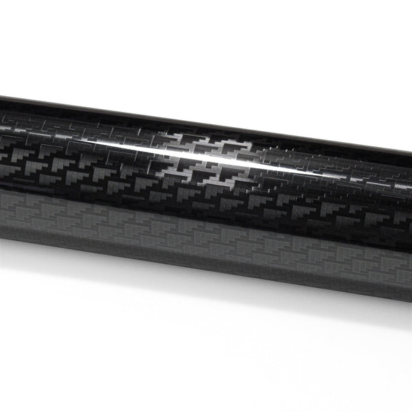 PET Squadron Carbon Fiber Gloss Black Vinyl Wrap