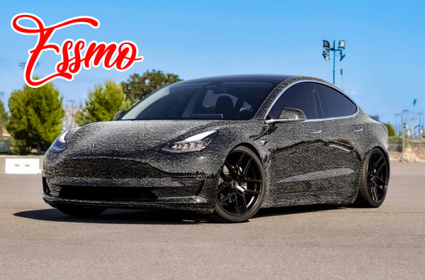 PET Arctic Shard Gloss Gunmetal Gray Vinyl Wrap