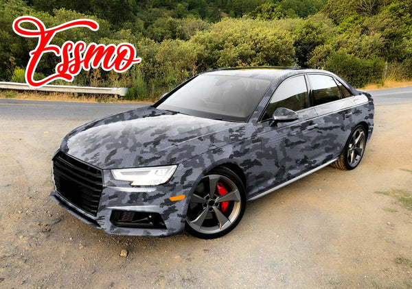 PET Camouflage Python Gloss Dark Red Vinyl Wrap