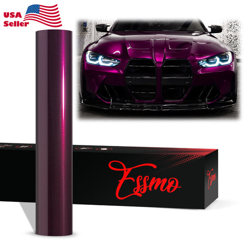 PET Super Gloss Metallic Rubellite Purple Vinyl Wrap