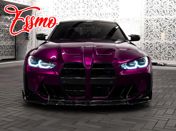 PET Super Gloss Metallic Rubellite Purple Vinyl Wrap
